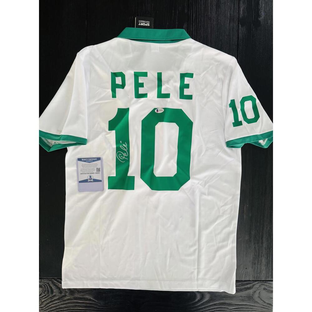Pele Cosmos Hand-Signed Jersey – Beckett COA